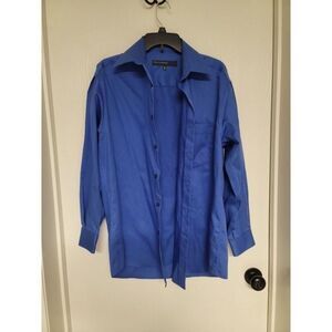 ~ mens striped perry ellis portfolio wrinkle free dress shirt